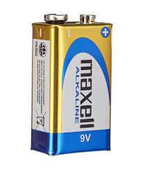 Pila Alcalina maxell 9V individual