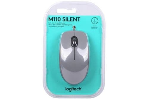 Mouse Logitech USB M110 Silent Gris