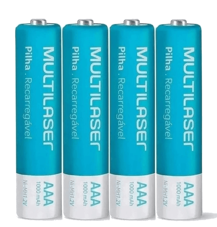 Pila Recargable AAA 1000mAh x4