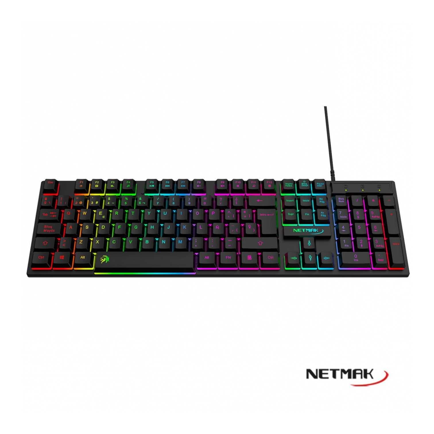 Teclado Gamer Retroiluminado Usb Netmak x408