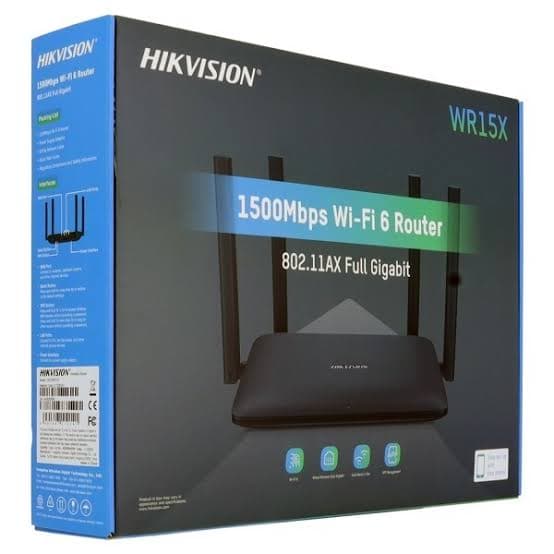 Router Inlambrico Hikvision 1500 Mbps Dual Band 11 AX (DS-3WR15X)