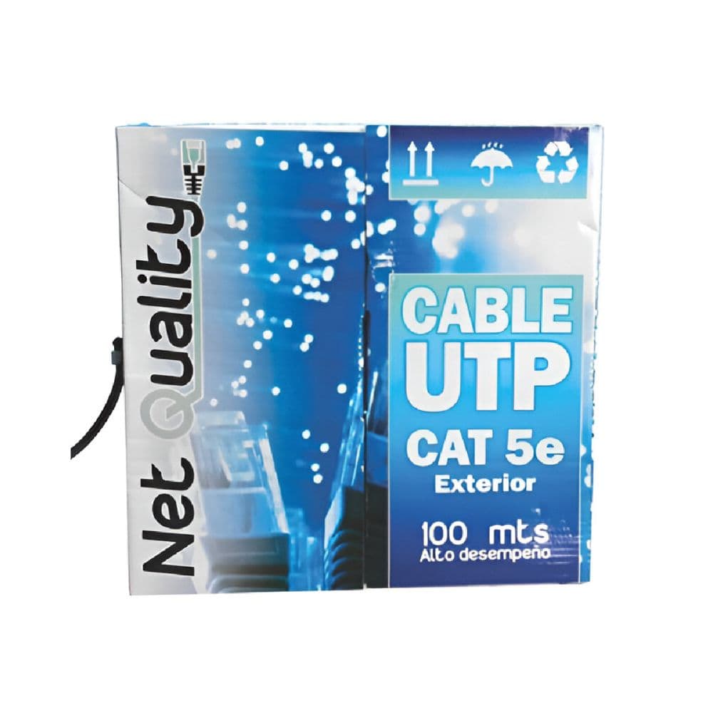  Cable UTP Cat5e 100 Mts Exterior Vaina Simple Quality/ PLUS 