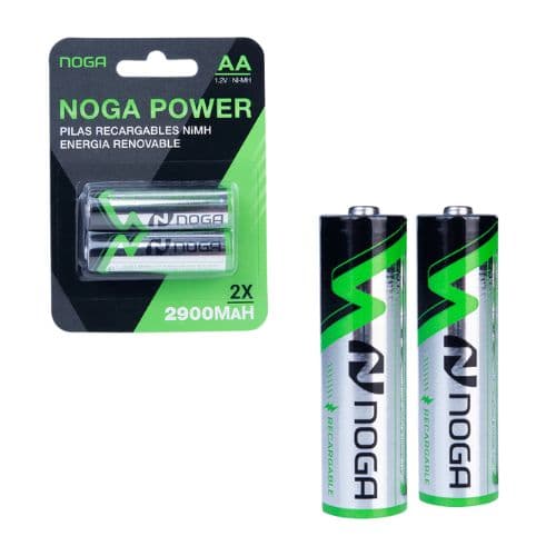 PILAS RECARGABLES AA NOGA 2900MAH BLISTER X2