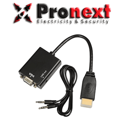 Conversor HDMI a VGA + 3.5Mm Audio Pronext 