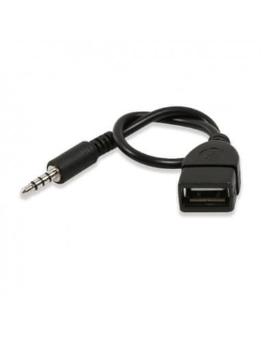 Ficha Cable Adaptador Audio Auxiliar 3.5mm (Hembra USB a Plug 3.5mm)