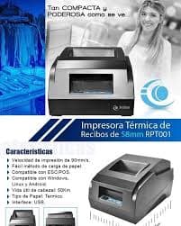 Impresora Termica Impresora Térmica 3nstar Rpt001 58mm Usb Ticket