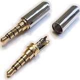 Conector Ficha Miniplug 3.5mm macho 4 polos 8282