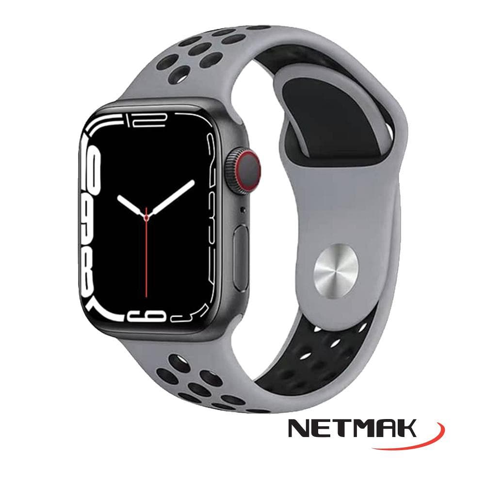 Reloj Smartwatch Plus 1.75 Bluetooth Netmak Gris