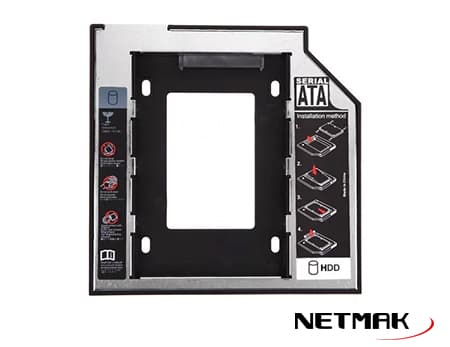 Caddy para Discos 2.5 Netmak 12.7Mm (NM-CAD2)