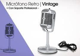 Microfono Retro Vintage Pc KUBITE Mini Plug 3.5mm