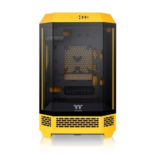 Gabinete TT The Tower 300 Mid-Tower TG x3 Fan x2 Bumblebee (1105)