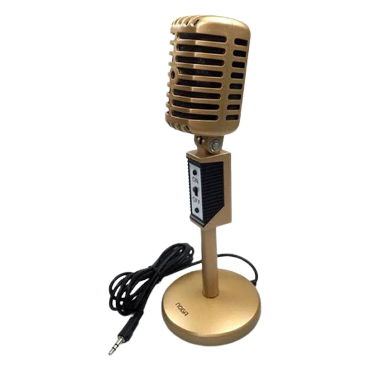 Microfono Retro Multimedia Noga (MIC-2030) dorado