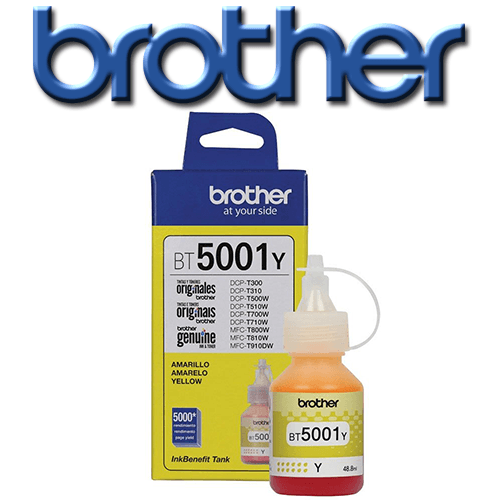 Botella Tinta Brother X 41.8 Ml Amarilla BT-5001Y