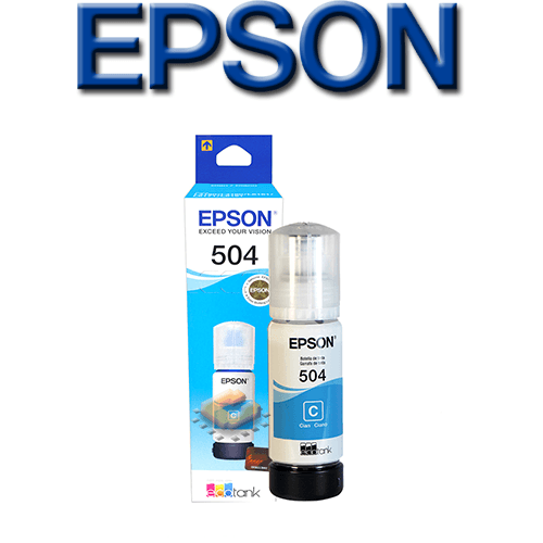 Botella EPSON 504 x 70ml L4150 / L6191 Cyan (T504220-AL)