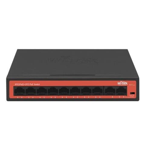 Switch de 10p 48v 1000mbps con 8p POE/2p UPLINK (WI-PS210H)