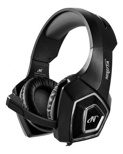 Auricular Gamer Nisuta Con Microfono Hurricane (NS-AUG350) Negro 