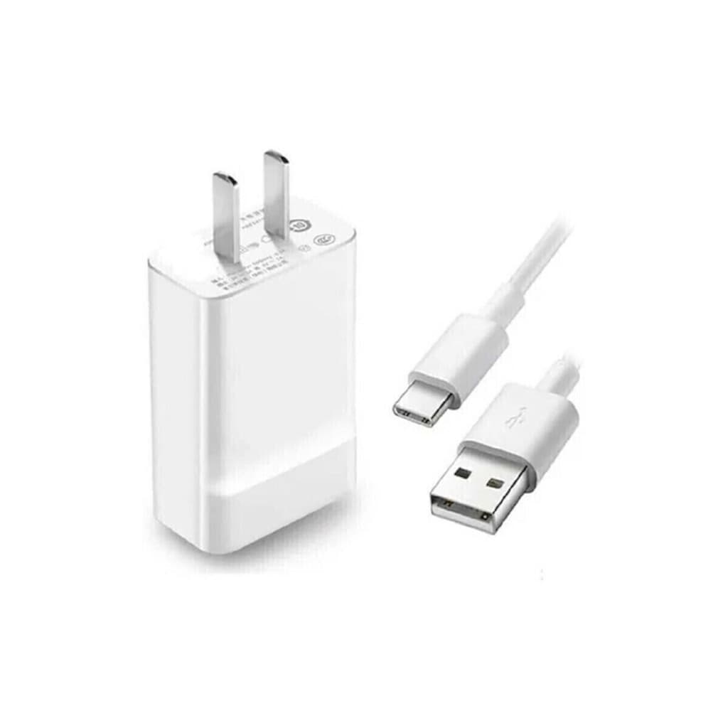  Cargador USB a 220V Kolke (Qualcomm) 3 Negro / Blanco con Cable Tipo C 