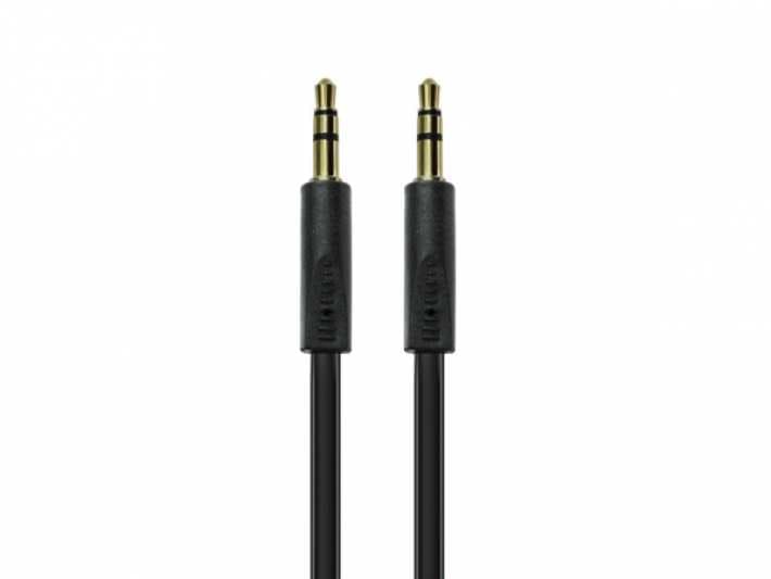 Volkano Slim series Aux Cable 2m Black