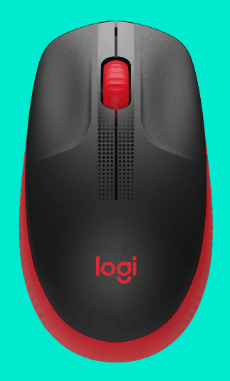 Mouse Inalambrico Logitech M190 Rojo con Pila