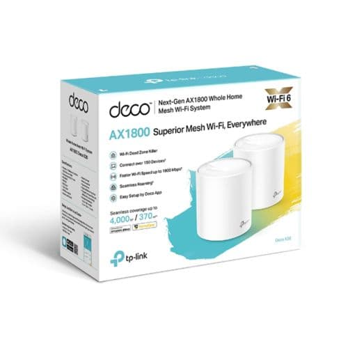 DECO X20 PACK DE 2 MESH TP LINK AX1800 WIFI GIGABIT
