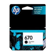 CPE Cartucho Hp original  670 Negro