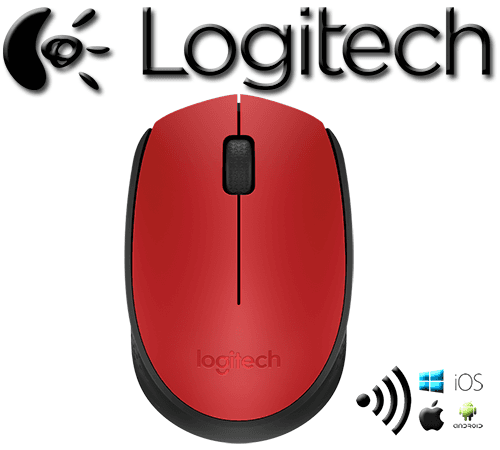 Mouse Inalambrico Logitech M170 rojo