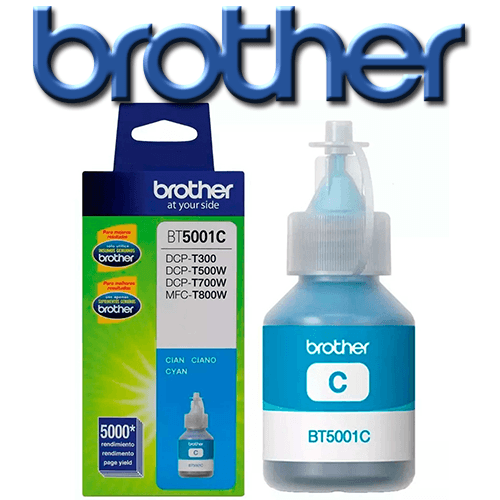 Botella Tinta Brother X 41.8 Ml Cyan BT-5001C