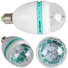 Lampara Foco Luces Led Giratoria Rgb Fiesta 220v INOVA 
