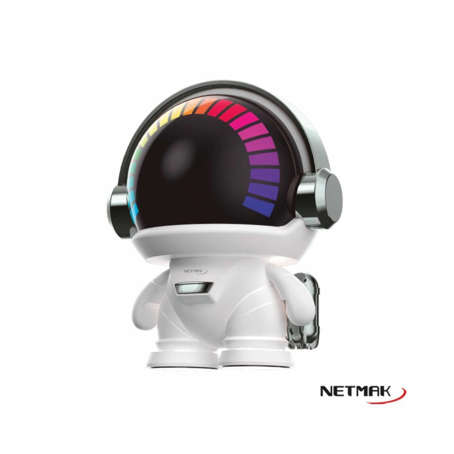 Parlante Robot Bluetooth Luces Audioritmicas Netmak (NM-ALPHA)