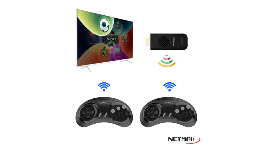 Mini Consola 4K Hdmi TV 16 Bit 5000 Juegos Netmak