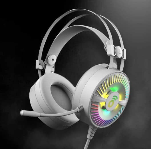 Auricular Gamer Bosllo FOXTROT G Blanco RGB USB