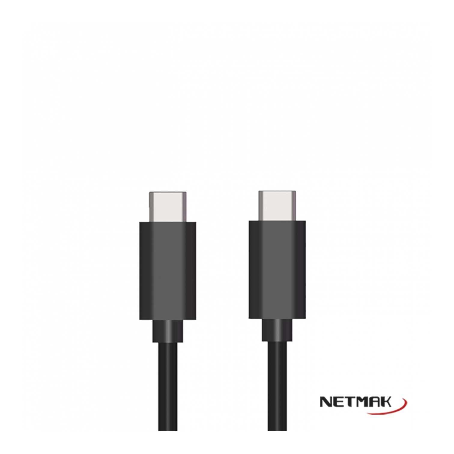 Cable USB-C a USB-C 3A M/M 1M Netmak 