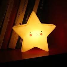 Velador Lampara Noche Infantil Estrella 