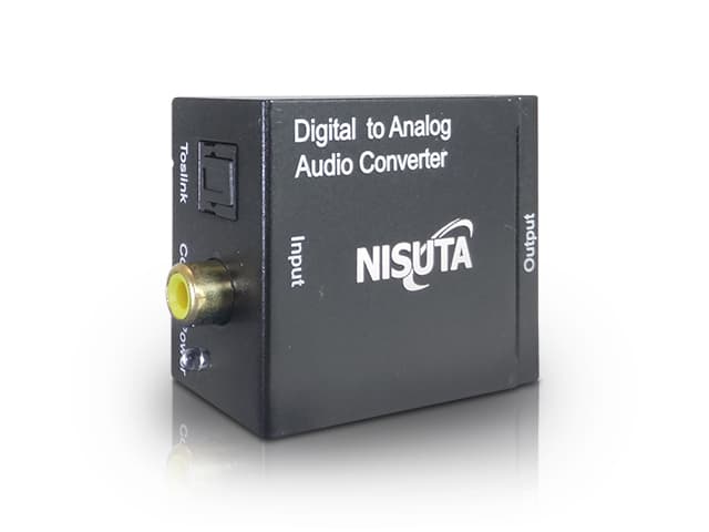 Convertidor AUDIO OPTICO DIGITAL o COAXIAL a RCA NM-RCA