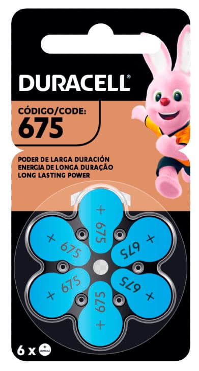 Pila Duracell 675 BP6 Audifono (1021154)
