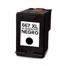 Cartucho HP 667 XL Negro x 21Ml Alternativo global