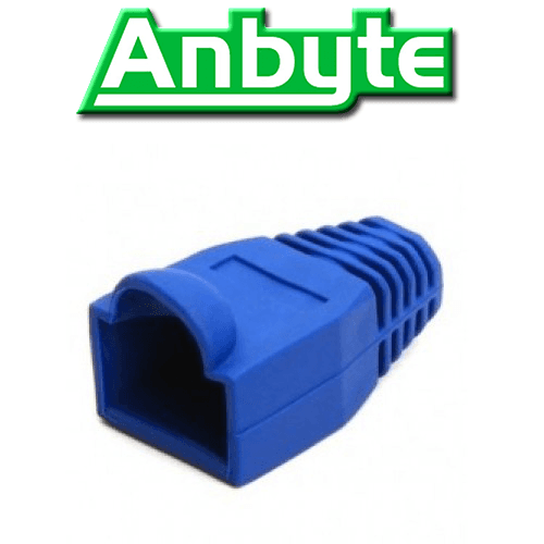 Capuchon RJ45 de Plastico Flexible Anbyte Gris/Azul/Blanco