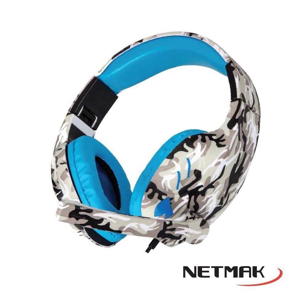 Auricular Gamer Con Microfono Netmak Counter Azul (NM-COUNTER-B) PS4