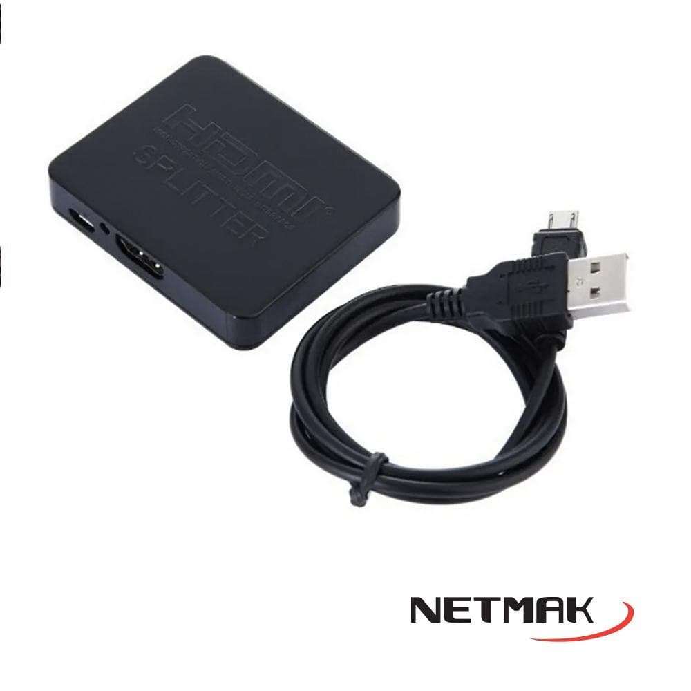 Splitter HDMI Macho a 2 HDMI Hembra Pronext y NM-HD6