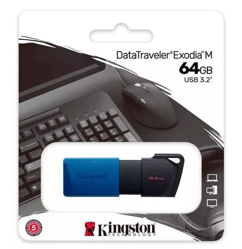 PENDRIVE 64GB KINGSTON EXODIA 3.2 DTXM