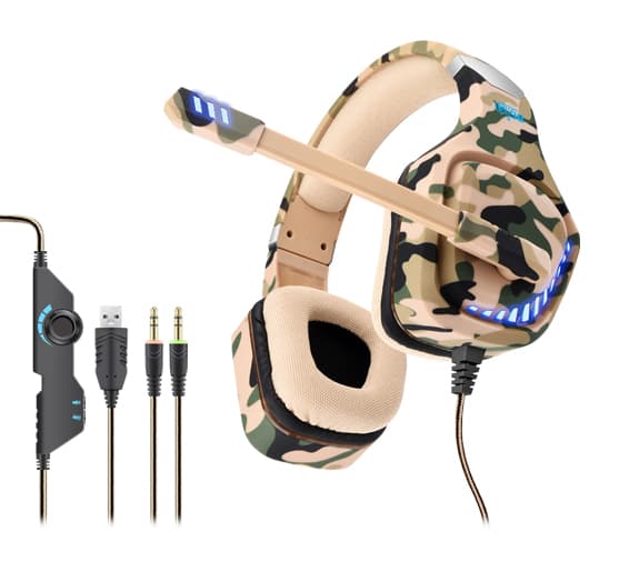 Auricular Gamer Con Microfono Jottax PC/PS4 (GT98) Camuflado
