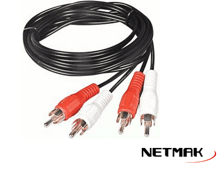Cable RCA 2X2 1.8 / 2 Mts Netmak / Pronext