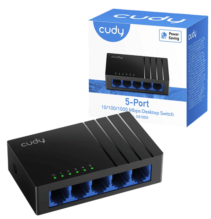 Switch Cudy 5 Puertos Gigabit (GS105D)